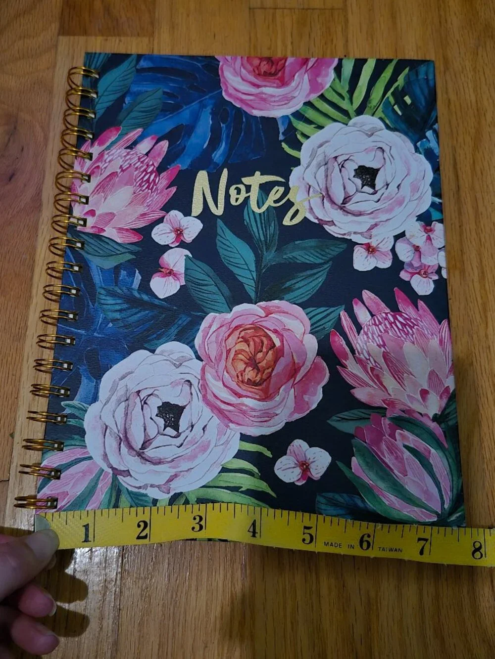 Floral Notebook Journal Spiralbound Lined Paper